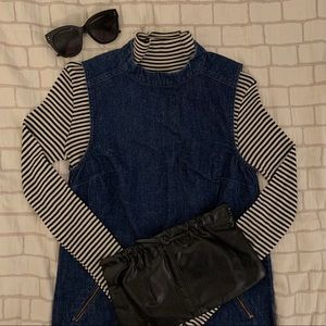 🚨SOLD 🌟 Denim Dress with Zipper Pockets